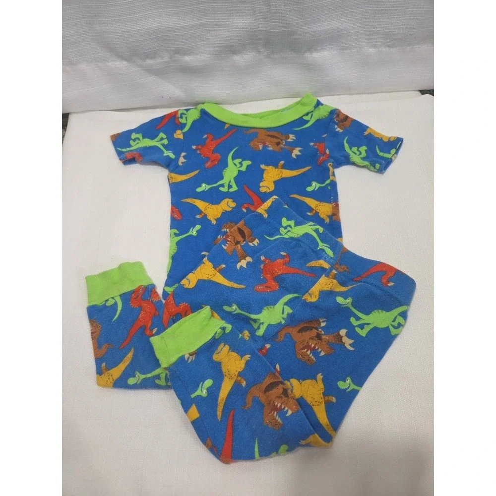The Good Dinasour Toddler 2T Pajama Set Blue With Dinasour Print